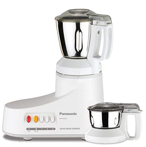 Ajantha - Panasonic AC MX-AC220-H 550-Watt Super Mixer Grinder with 2 Jars (Grey)